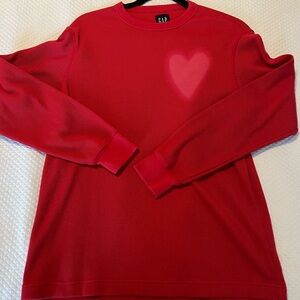 Gap thermal custom valentine top - EUC